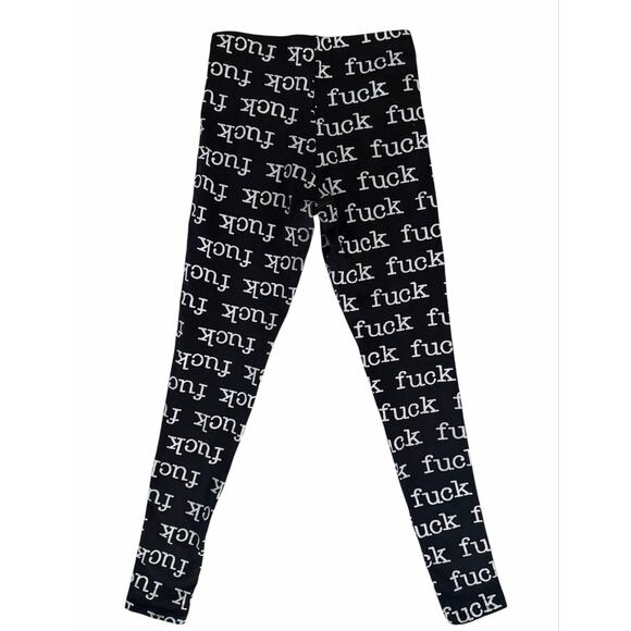 Lip Service Pants - VINTAGE 80'S Lip Service leggings  F**K sz S/M
